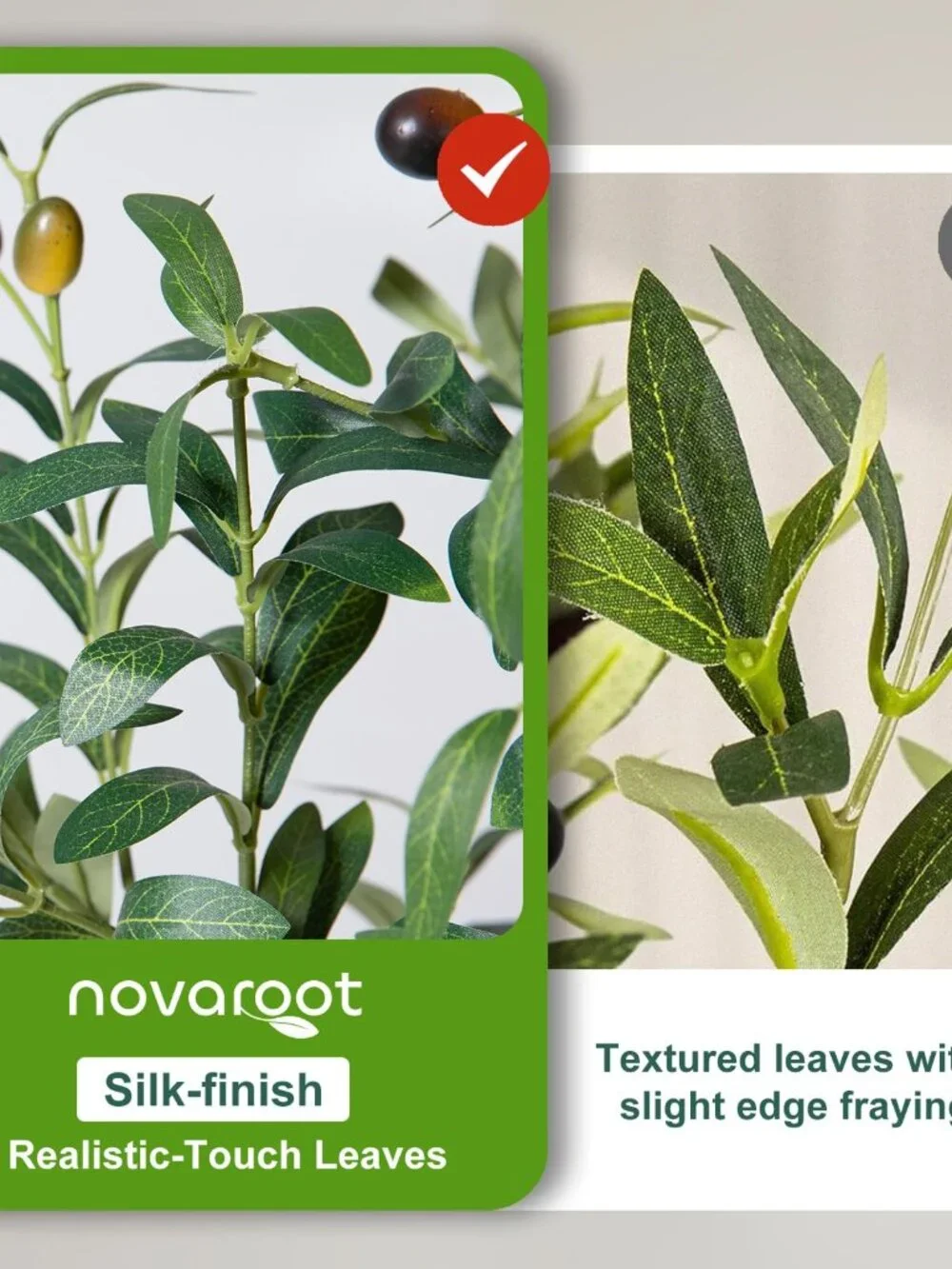 Olive Trees Artificial Indoor, 5FT Tall Faux Olive Tree with Moss and Planter, A
